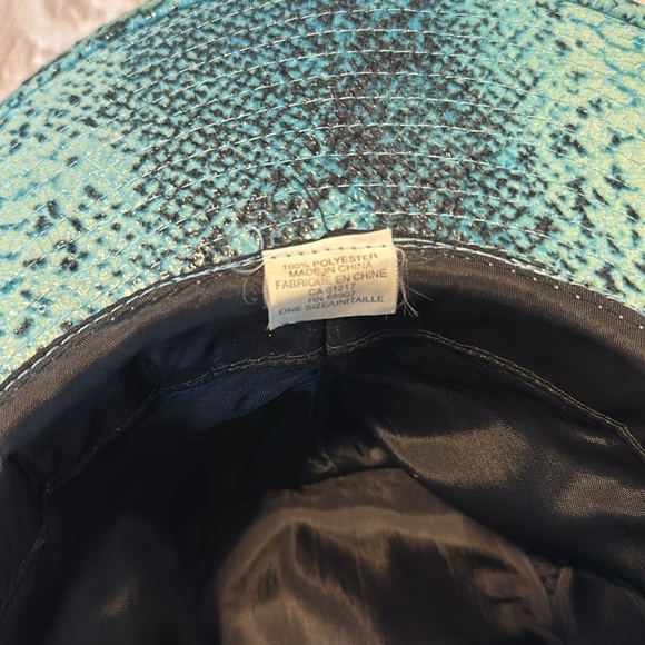 Turquoise Cowboy Hat One Size Halloween Costume Western - Picture 6 of 7